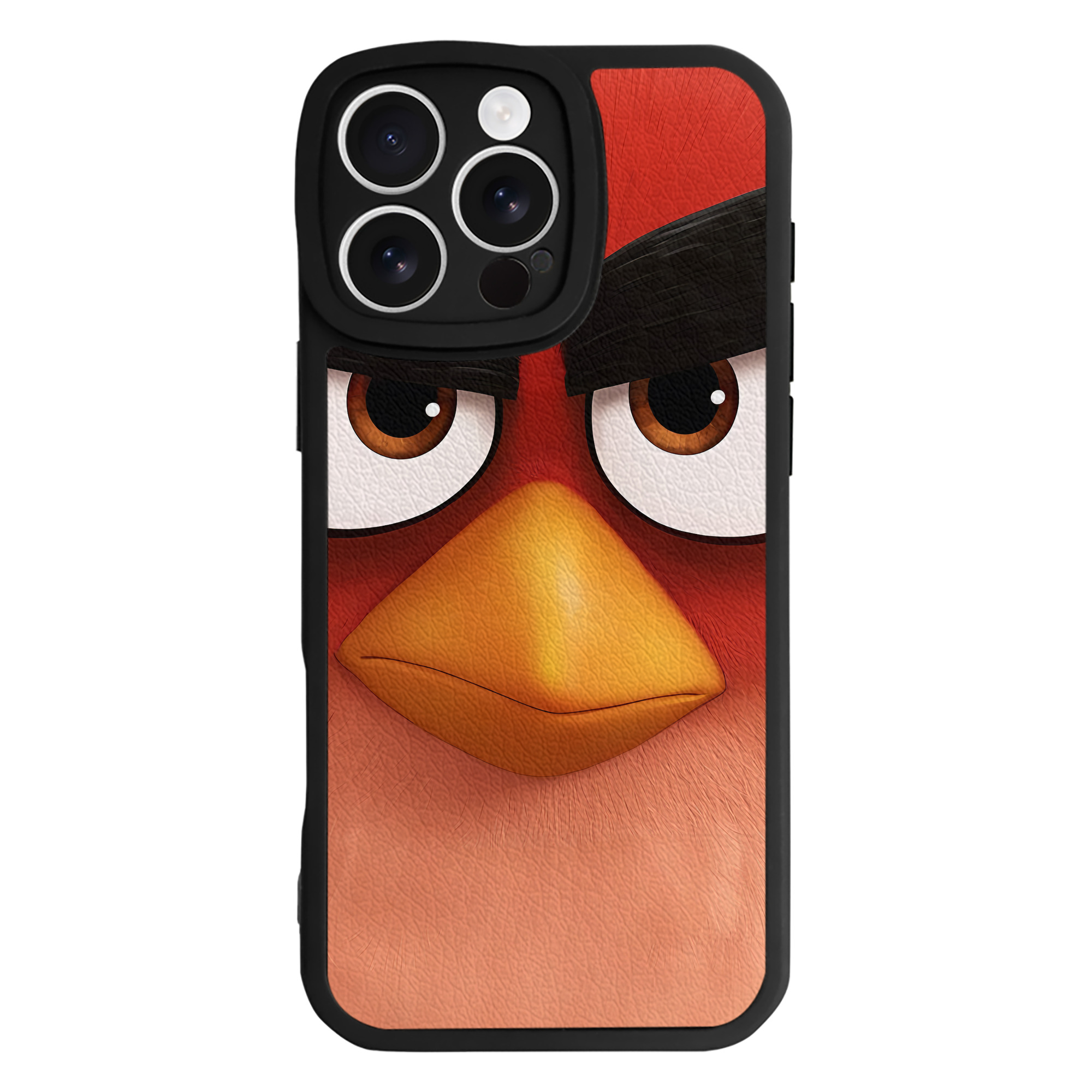 （画像用） Angry Birds アングリーバード 【iPhone 16シリーズ対応】シリコンスマホケース（レザー調） 材質：シリコン